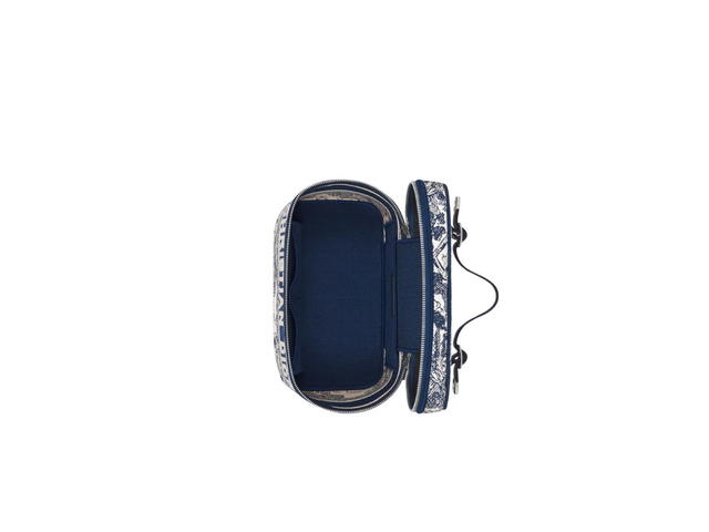 Dior Dior Travel Vanity Case Blue Toile De Jouy Embroidery - view 3