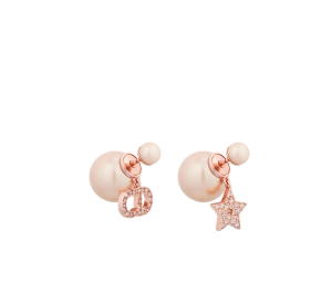 Buy Dior Tribales Earrings In Pink-Finish Metal With Pink Resin Pearls And Pink Crystals at Sasom – Authentic and Ready to Ship