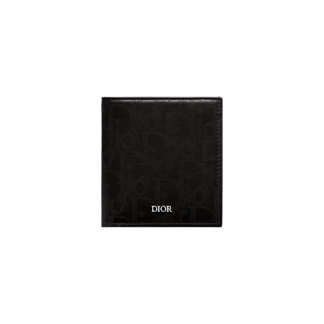 Dior Dior Vertical Wallet Black Dior Oblique Galaxy Leather