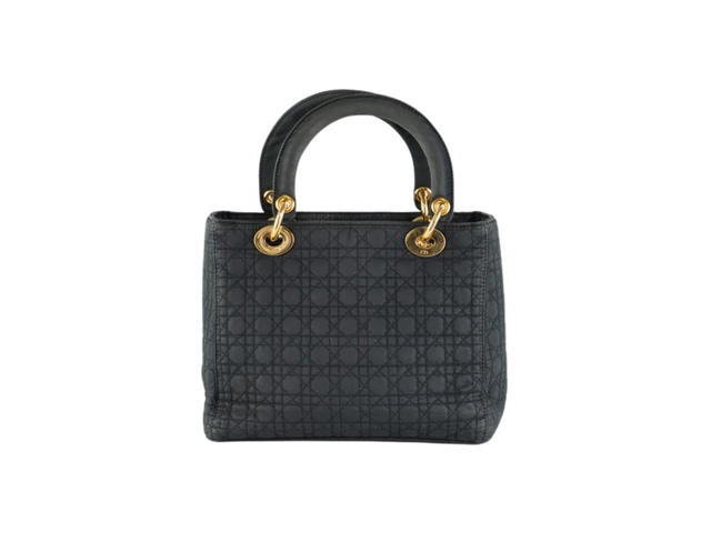 Dior Dior Vintage Lady Medium Bag Gold Hardware Black - view 2