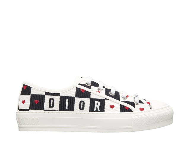 Dior Dior Walk'N'Dior Sneaker In Dioramour D Chess Heart White Black Red - view 1