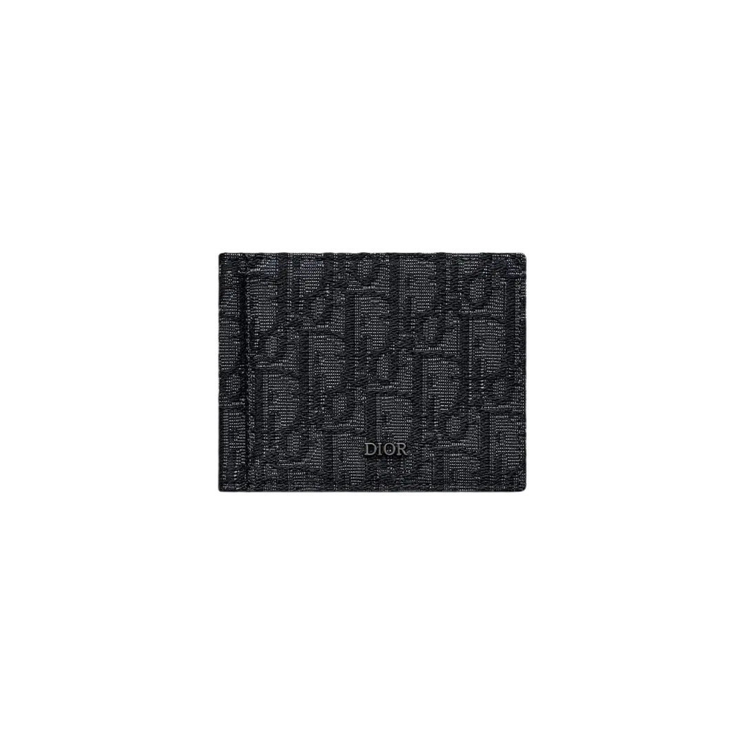 Dior Dior Wallet Bill Clip Black Dior Oblique Jacquard