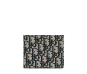 Buy Dior Wallet In Oblique Jacquard With Ruthenium-finish Front Beige-Black at Sasom – Authentic and Ready to Ship