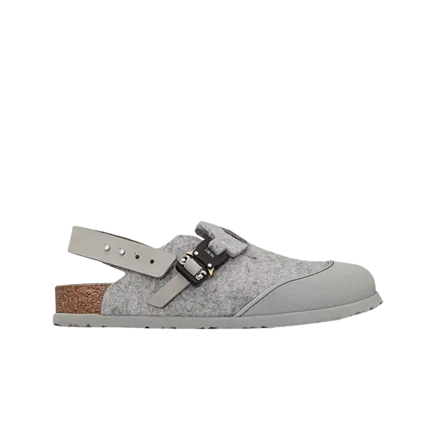 Dior Dior x Birkenstock Tokio Mule Felted Wool Nubuck Calfskin Gray - view 1