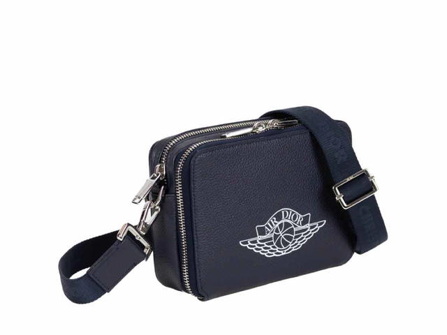 Dior Dior X Jordan Navy Crossbody Messenger Bag - view 3