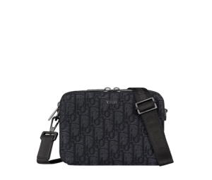 Buy Dior Zipped Pouch With Strap In Black Dior Oblique Jacquard With Ruthenium - Finish Hardware at Sasom – Authentic and Ready to Ship