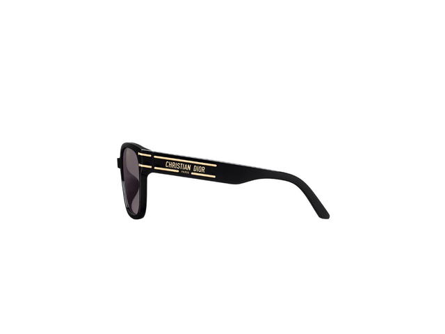 Dior DiorSignature S7F Square Sunglasses In Black Acetate Frame With Gray Lenses - view 3