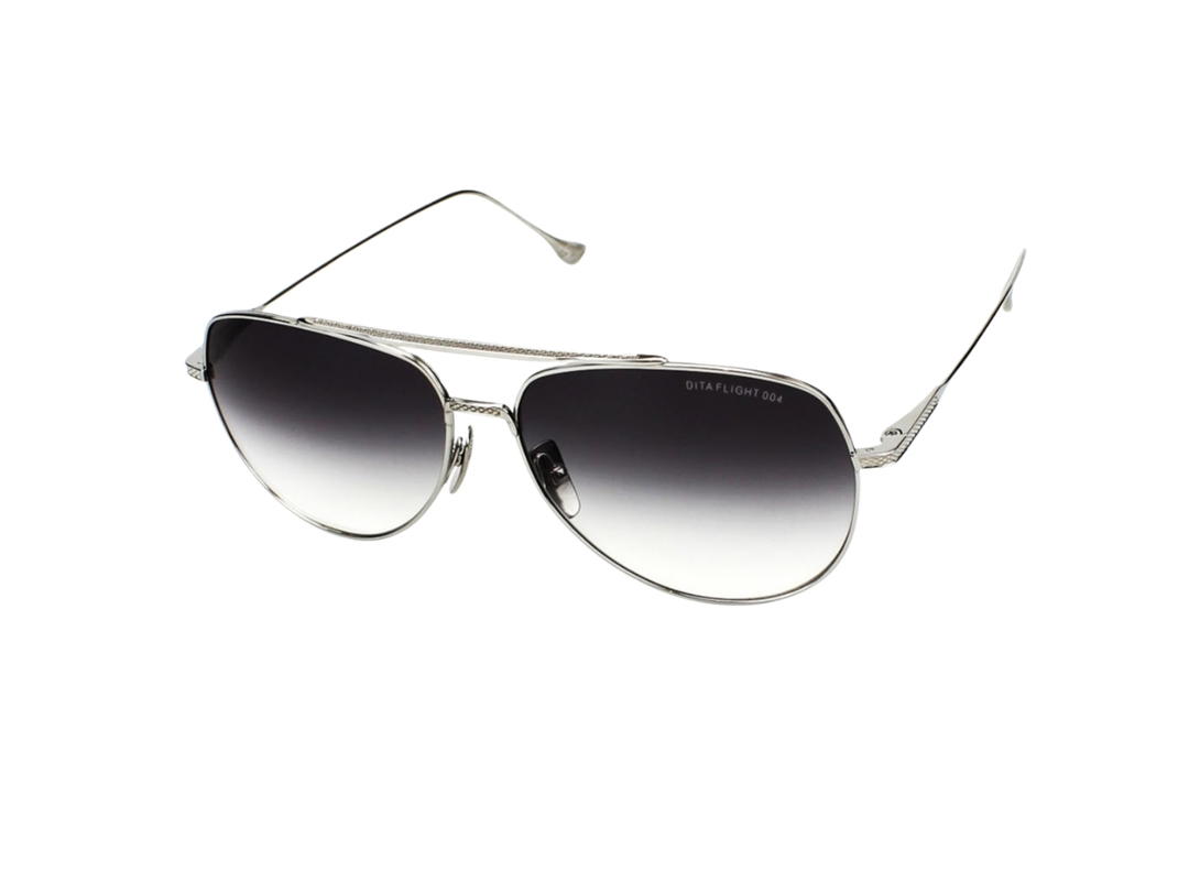 DITA DITA FLIGHT.004 In Silver Metal Frame With Black-White Gradient Lenses