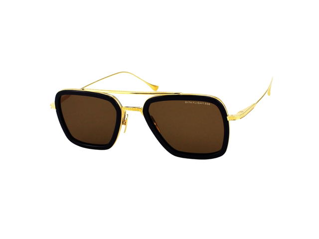 DITA DITA FLIGHT.006 In Gold Metal Frame With Brown Lenses - view 1
