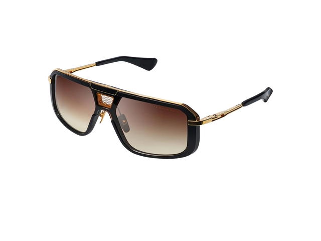 DITA DITA Mach-Eight In Matte Black-Yellow Gold-Black Rhodium Frame With Brown to Clear Lenses - view 1