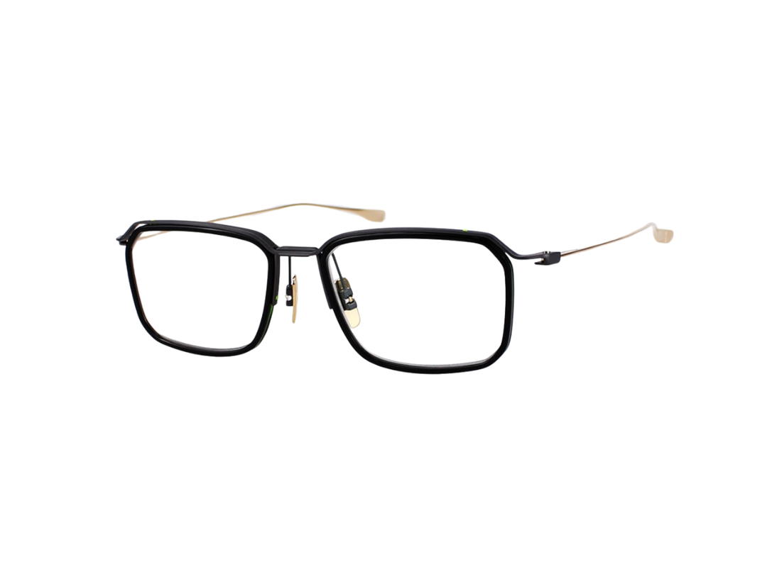 DITA DITA Schema-Five In Black-Gold Metal Frame With Clear Lenses
