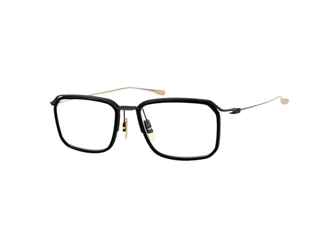 DITA DITA Schema-Five In Black-Gold Metal Frame With Clear Lenses - view 1