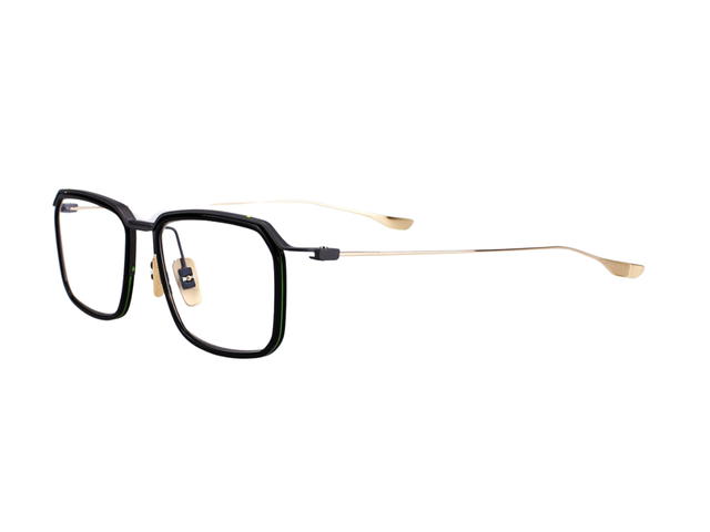 DITA DITA Schema-Five In Black-Gold Metal Frame With Clear Lenses - view 3