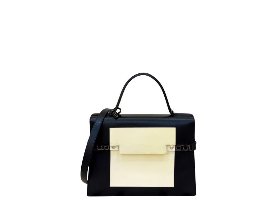 Delvaux Delvaux Tempete GM Satchel Bag Black White