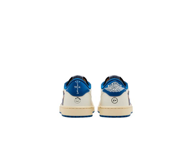 Jordan Jordan 1 Retro Low OG SP Fragment x Travis Scott Sail Military Blue - view 4