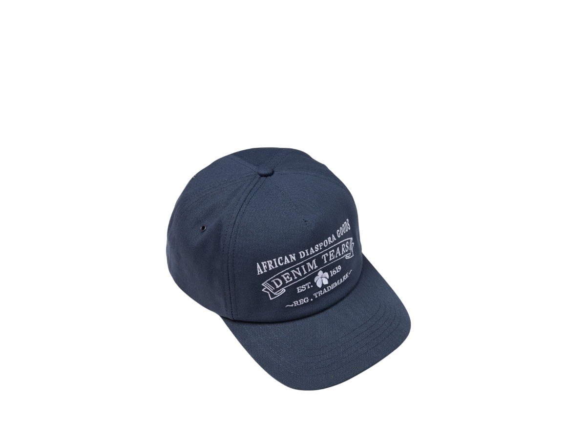 Buy Denim Tears Adg Stamp Cap Navy at Sasom – Authentic and Ready to Ship