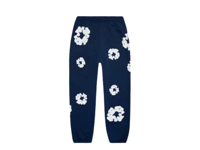 Denim Tears Denim Tears The Cotton Wreath Sweatpants Navy - view 1