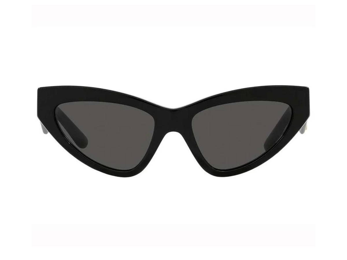 Dolce & Gabbana Dolce & Gabbana Cat Eye Sunglasses In Black Frame-DG Logo With Grey Lens