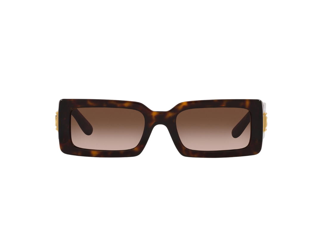 Dolce & Gabbana Dolce & Gabbana DG Bella Sunglasses Light Brown Gradient Dark Brown Lenses Havana