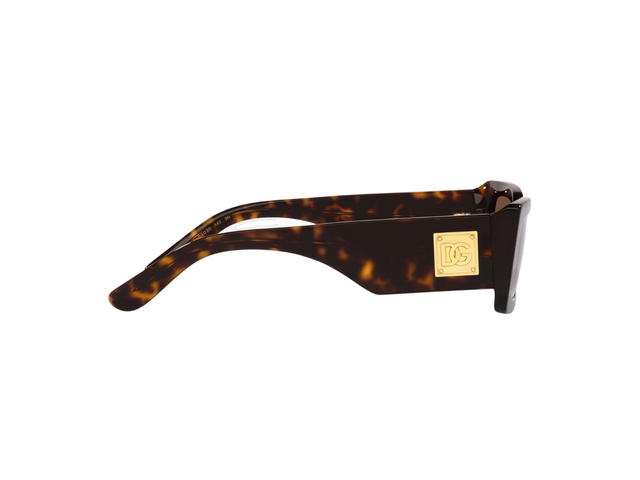Dolce & Gabbana Dolce & Gabbana DG Bella Sunglasses Light Brown Gradient Dark Brown Lenses Havana - view 3