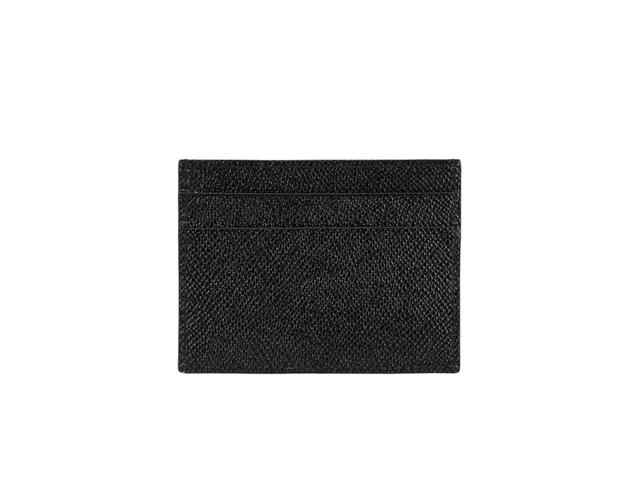 Dolce & Gabbana Dolce & Gabbana Logo Plaque Cardholder In Calf Leather Black - view 2