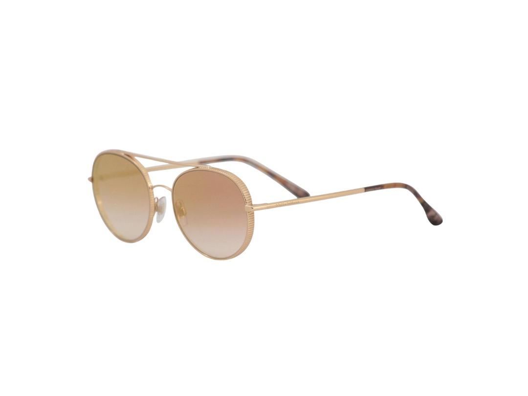 Dolce & Gabbana Dolce & Gabbana Pilot Sunglasses In Gold Metal Frame With Mirrored Lens Pink