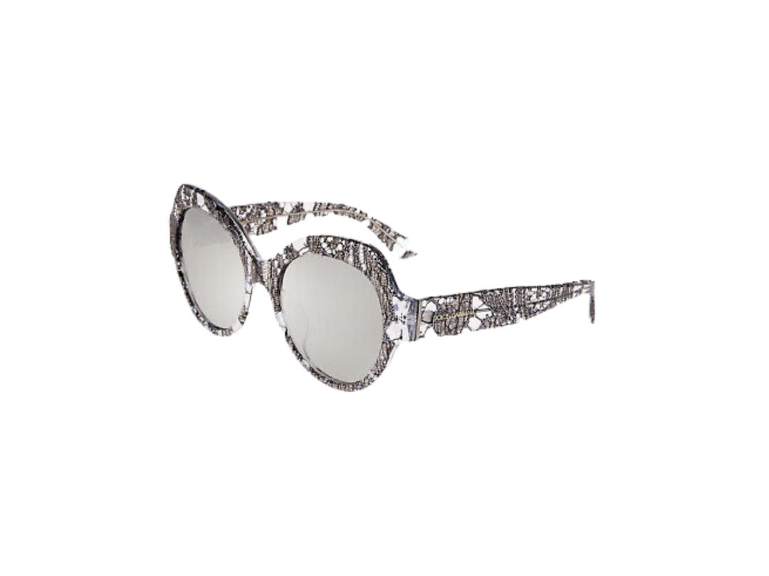 Dolce & Gabbana Dolce & Gabbana Sunglasses In Acetate Frame With Mirrored Lens Grey