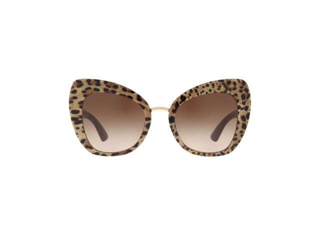 Dolce & Gabbana Dolce & Gabbana Sunglasses In Leo Plastic Frame With Brown Lenses - view 2