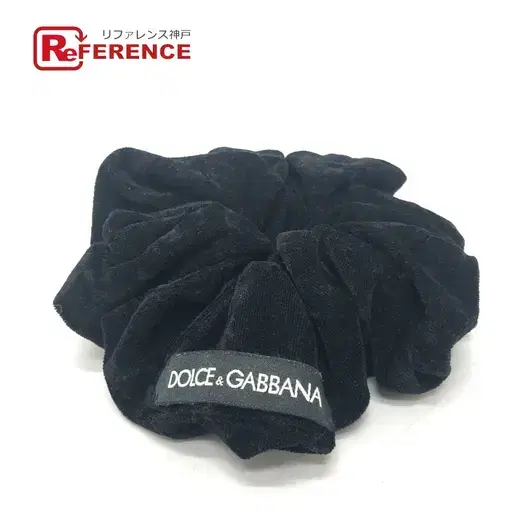 Buy DOLCE&GABBANA big Hair Accessories Scrunchie Hair Shush Velor Black Unused at Sasom – Authentic and Ready to Ship