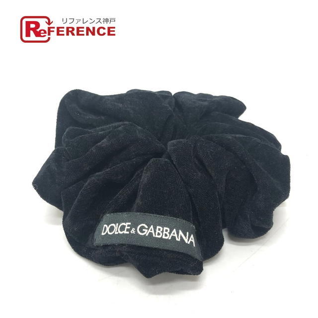 Dolce & Gabbana DOLCE&GABBANA big Hair Accessories Scrunchie Hair Shush Velor Black Unused - view 1