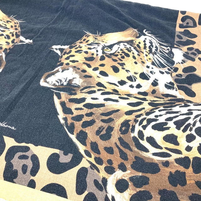 Dolce & Gabbana DOLCE&GABBANA blanket Leopard Extra Large Panther towel blanket Black/Beige - view 3