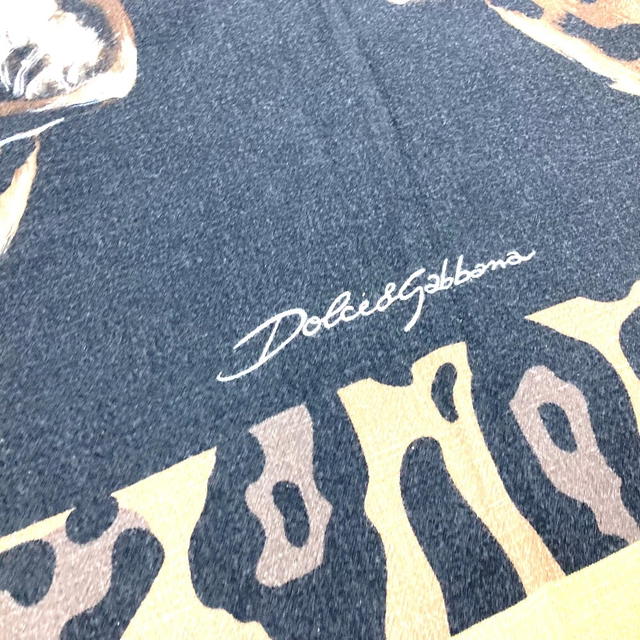 Dolce & Gabbana DOLCE&GABBANA blanket Leopard Extra Large Panther towel blanket Black/Beige - view 5