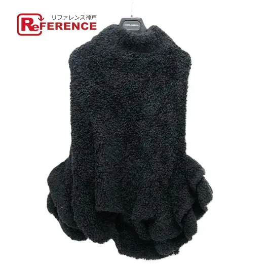 Buy DOLCE&GABBANA Cape Apparel poncho wool Black at Sasom – Authentic and Ready to Ship