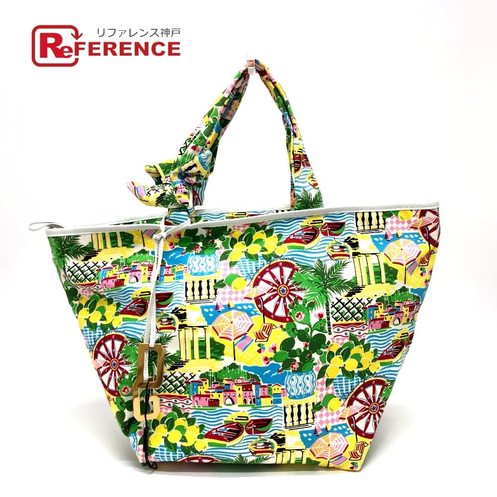 Dolce & Gabbana DOLCE&GABBANA Dorgava Bag Tote Bag Canvas/Leather Multicolore/Gold