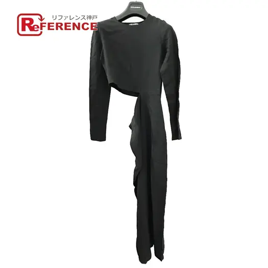 Buy DOLCE&GABBANA Dress Apparel Dress Rayon Black at Sasom – Authentic and Ready to Ship