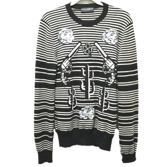 DOLCE&GABBANA DOLCE&GABBANA GP003K/F64DD-B Flower cactus pistol Long sleeve top Sweater - view 1