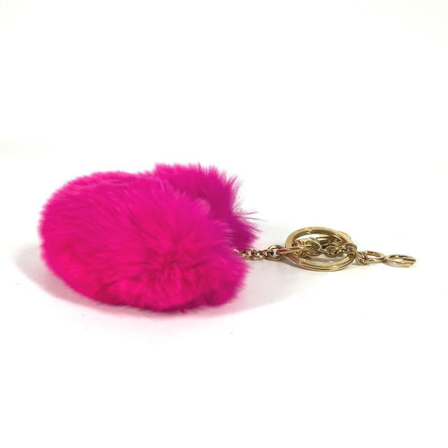 Dolce & Gabbana DOLCE&GABBANA heart Bag Charm Key Holder fur / Metal pink - view 5