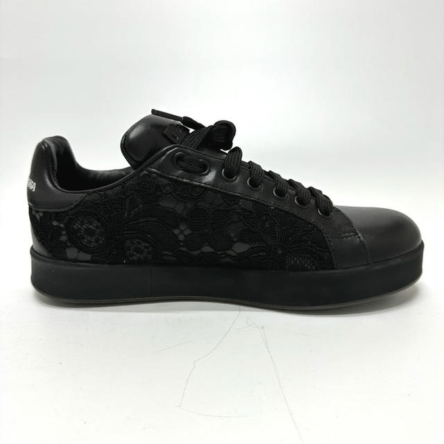 Dolce & Gabbana DOLCE&GABBANA Lace  sneakers Leather Black Unused - view 5