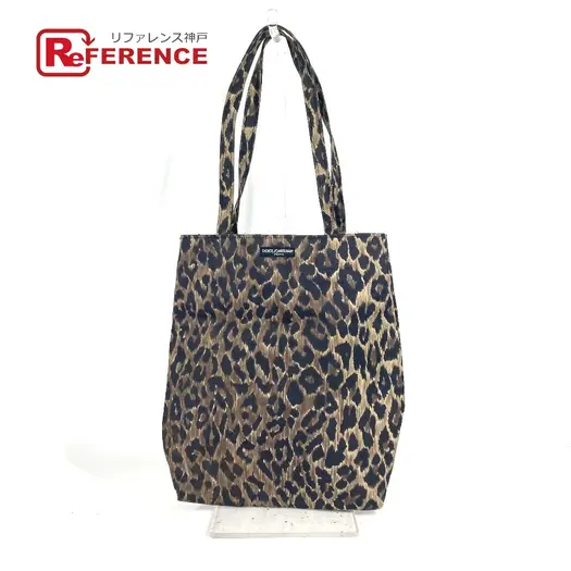 Buy DOLCE&GABBANA Leopard Eco Bag Shoulder Bag Tote Bag Hand Bag Nylon Brown at Sasom – Authentic and Ready to Ship