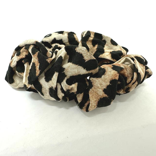Dolce & Gabbana DOLCE&GABBANA Leopard Hair rubber Scrunchie Nylon Brown Unused - view 4