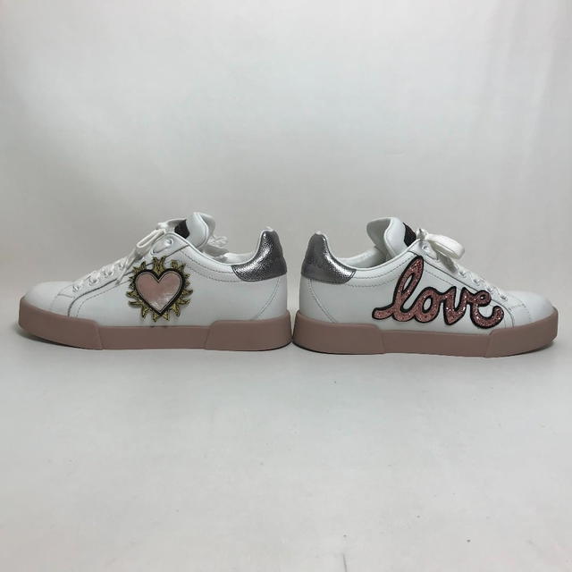 Dolce & Gabbana DOLCE&GABBANA LOVE heart Patch PORTOFINO Collection Sneakers 36 - view 3
