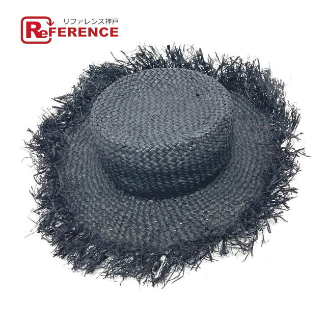Dolce & Gabbana DOLCE&GABBANA straw hat hat hat Raffia Black - view 1