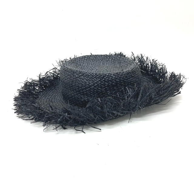 Dolce & Gabbana DOLCE&GABBANA straw hat hat hat Raffia Black - view 3