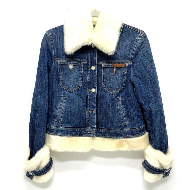 Dolce & Gabbana DOLCE&GABBANA With fur Denim Jacket Denim blue - view 1
