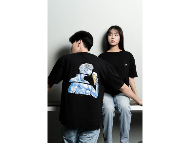 doppio doppio Hopstone Oversized T-Shirt [Black] - view 3
