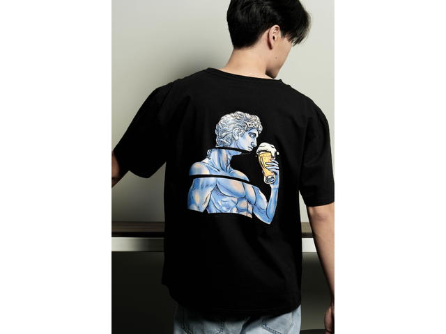 doppio doppio Hopstone Oversized T-Shirt [Black] - view 5