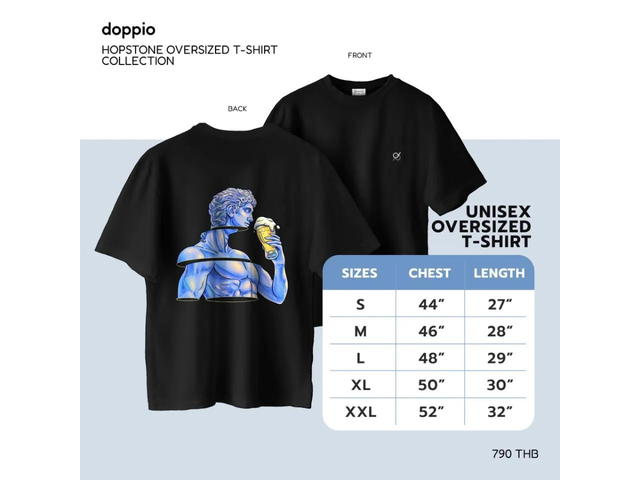 doppio doppio Hopstone Oversized T-Shirt [Black] - view 8