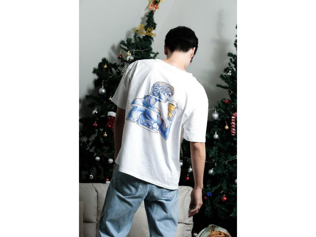 doppio doppio Hopstone Oversized T-Shirt [White] - view 3