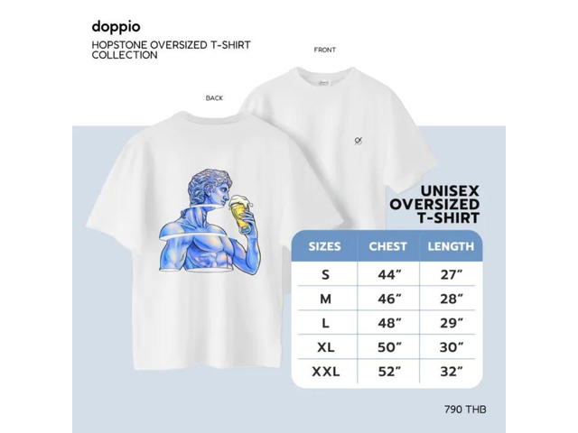 doppio doppio Hopstone Oversized T-Shirt [White] - view 6