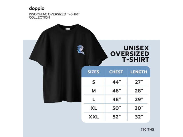doppio doppio Insomniac Oversized T-Shirt [Black] - view 7